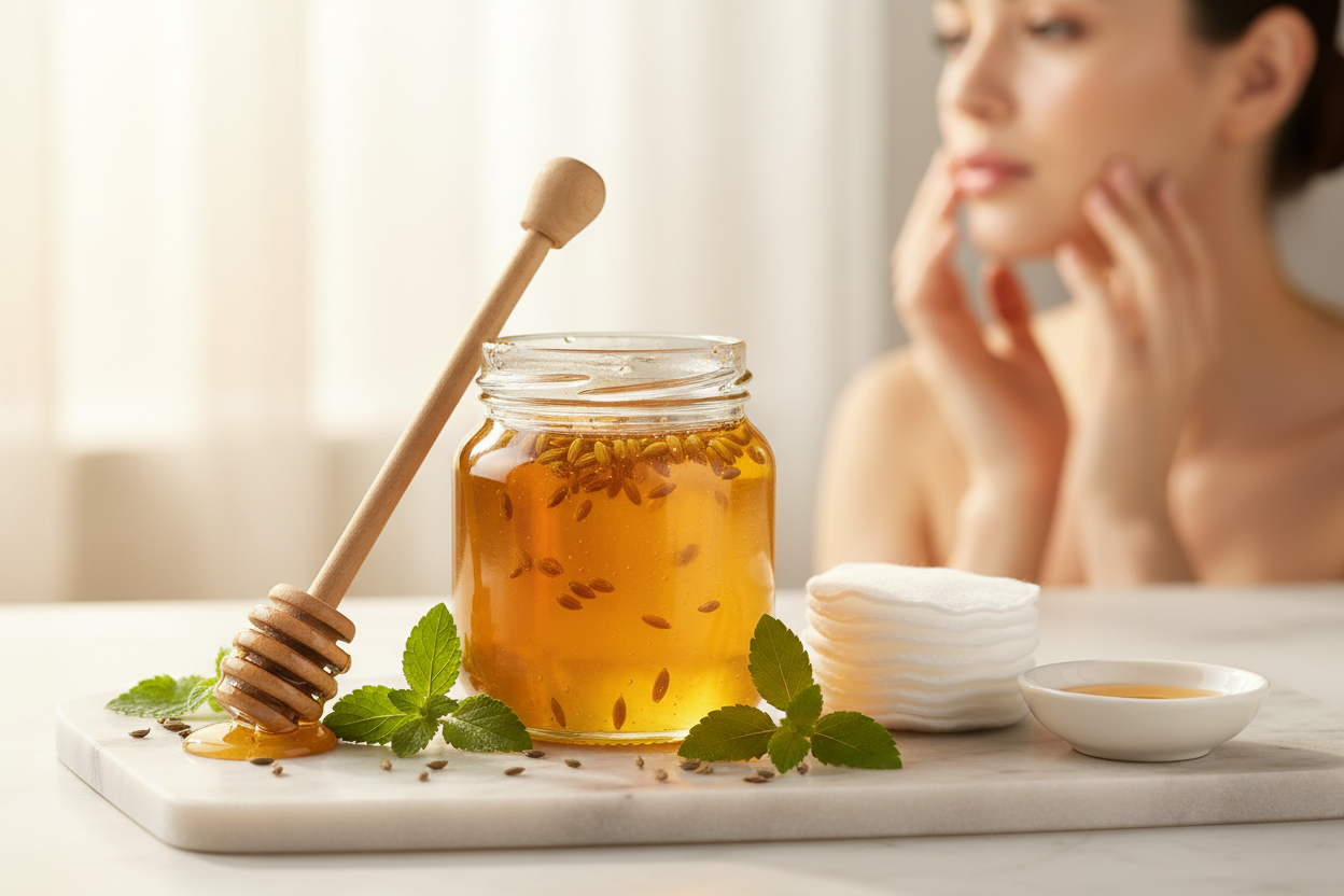 Ajwain Honey for Skin & Face: Natural Glow & Acne Treatment Guide