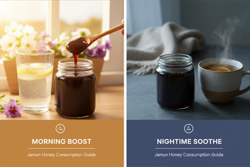 BEST TIME TO USE JAMUN HONEY (MORNING vs NIGHT GUIDE 2026) - KODAND® | Pure. Natural. Ethical. All Rights Reserved.