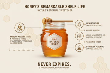 Does Honey Expire? Truth, Shelf Life & Storage Guide (2026) - KODAND® | Pure. Natural. Ethical. All Rights Reserved.