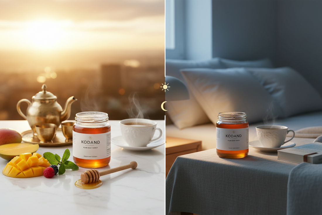 BEST TIME TO EAT RAW HONEY (MORNING VS NIGHT GUIDE 2026) - KODAND® | Pure. Natural. Ethical. All Rights Reserved.