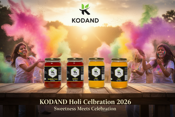 Holi 2026 (3rd March 2026) Special: Celebrate a Healthy & Sweet Holi with KODAND Honey 🍯 - KODAND® | Pure. Natural. Ethical. All Rights Reserved.