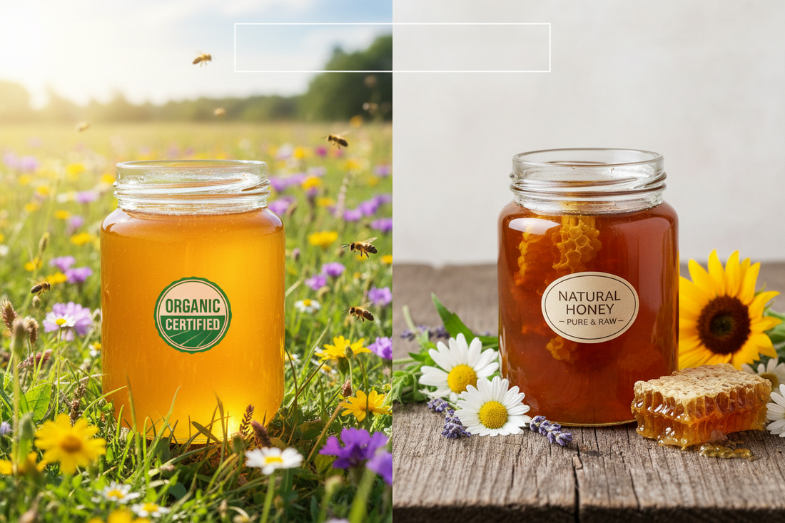 Organic Honey vs Natural Honey – What’s Better? (2026 Guide) - KODAND® | Pure. Natural. Ethical. All Rights Reserved.