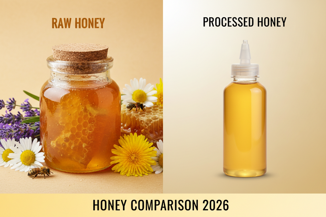 RAW HONEY VS PROCESSED HONEY (FINAL VERDICT 2026) - KODAND® | Pure. Natural. Ethical. All Rights Reserved.