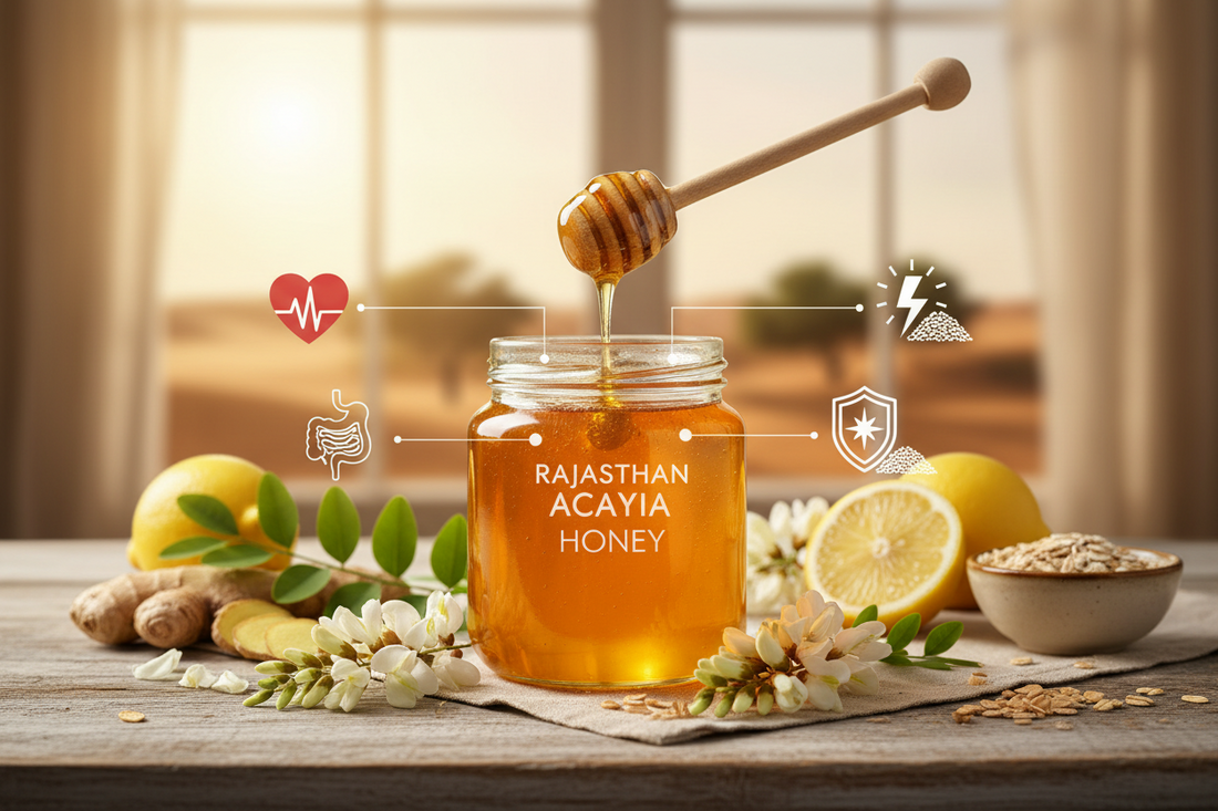 Top 10 Benefits of Rajasthan Acacia Honey | Pure Raw Honey India (2026) - KODAND® | Pure. Natural. Ethical. All Rights Reserved.