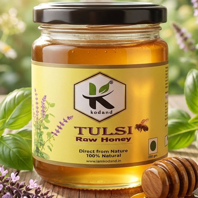 Tulsi Honey – 100% Pure Raw Honey for Immunity & Wellness