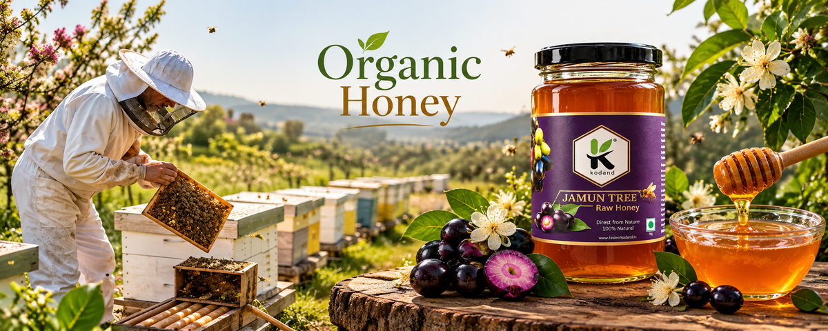 Pure Jamun Honey 1 kg | Premium Raw Indian Blackberry Honey for Wellness