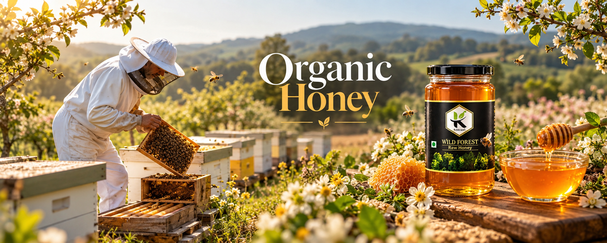 HONEY - KODAND Wild Forest Honey 1 kg | Raw Multifloral Forest Honey