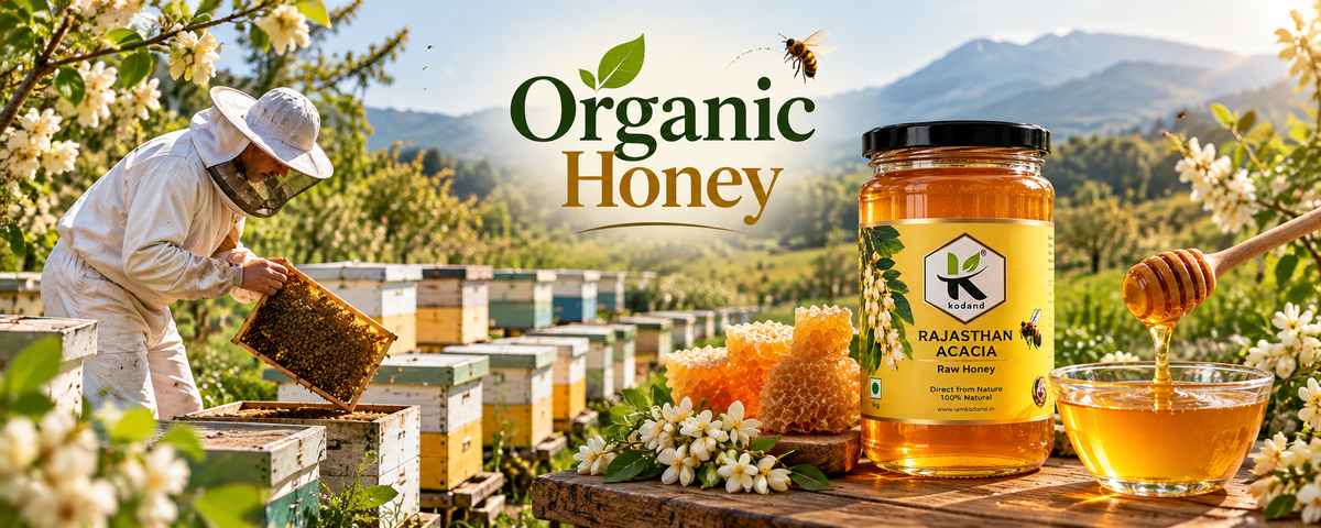 Rajasthan Acacia Honey 1 kg | Pure Raw Low Glycemic Honey