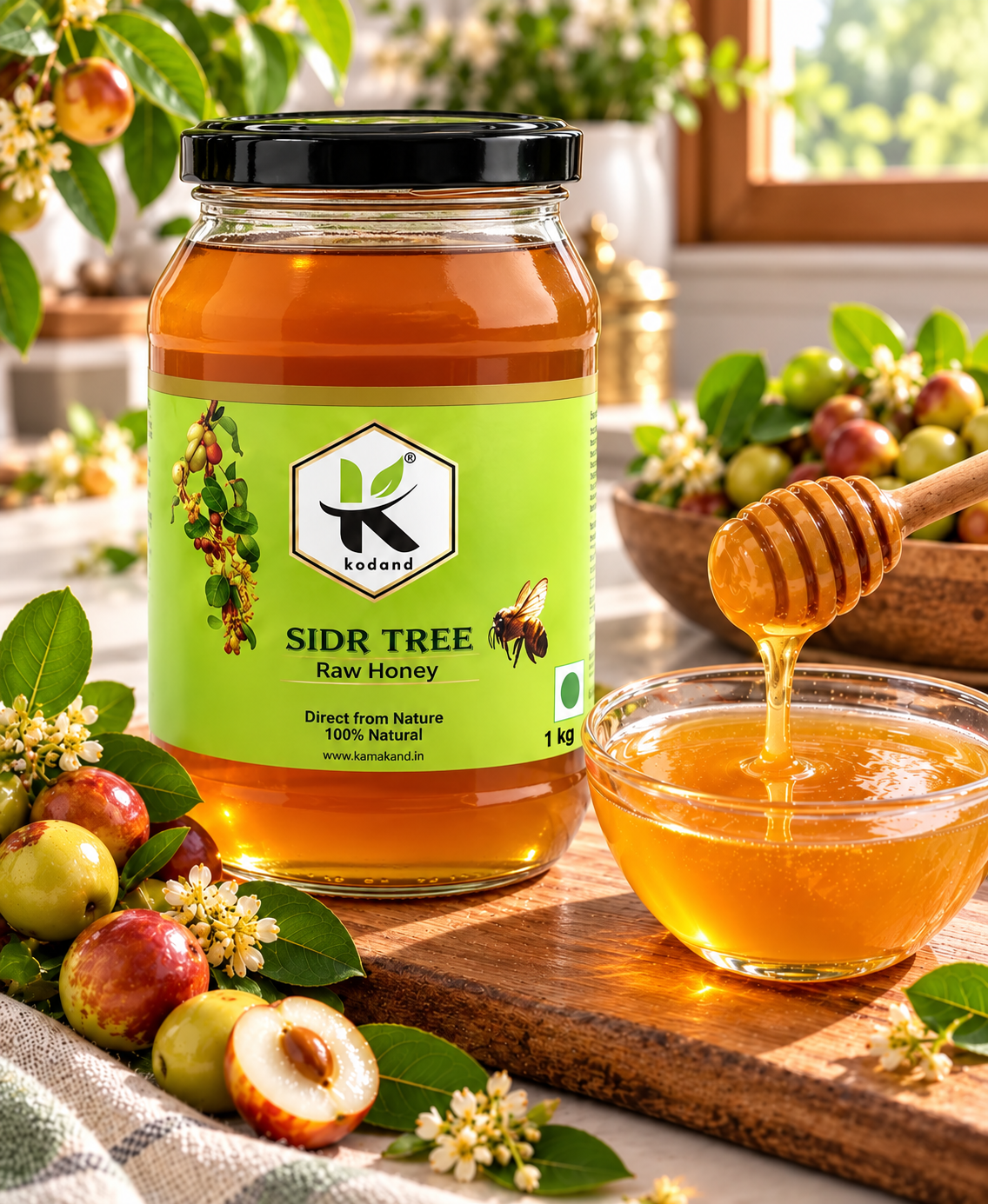 Pure & Premium Raw Sidr Honey 1 kg | Elevate Health & Flavor Naturally