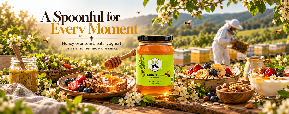 Pure & Premium Raw Sidr Honey 1 kg | Elevate Health & Flavor Naturally