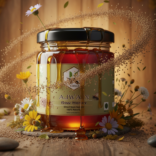 Ajwain Honey 250g Pack – Pure Raw Honey for Immunity Boost and Digestive Health