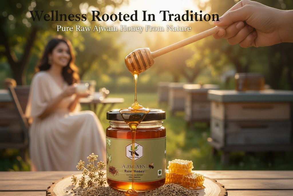 Ajwain Honey 250g | Pure Honey for Daily Wellness | Kodand