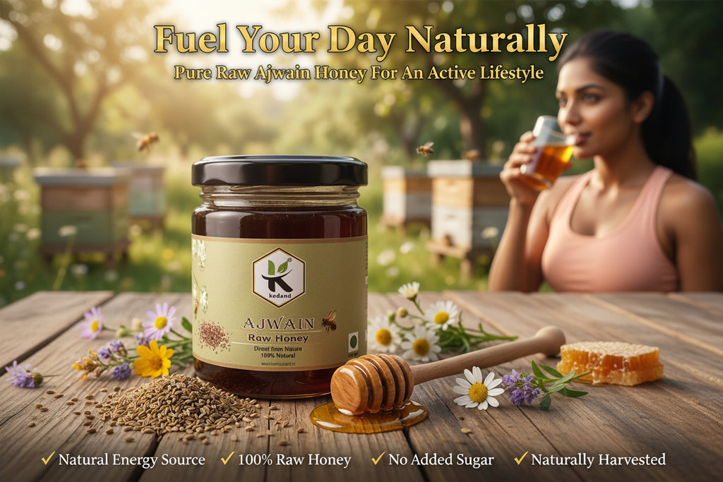 Ajwain Honey 250g | Pure Honey for Daily Wellness | Kodand