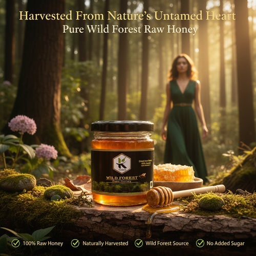 Wild Forest Honey 250g | Raw Multifloral Forest Honey - KODAND® | Pure. Natural. Ethical. All Rights Reserved.
