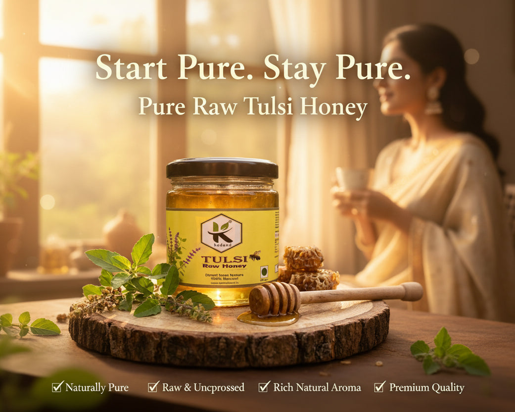 Ayurvedic Tulsi Honey Bottle