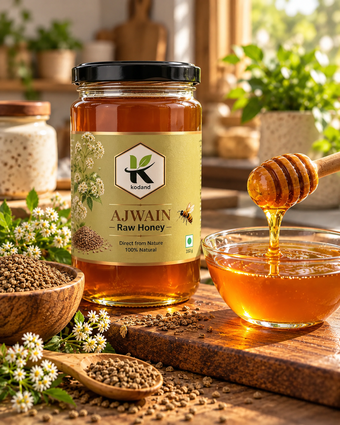 Pure Raw Ajwain Honey 1 kg – Elevate Your Health and Taste