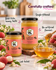 Deliciously Sweet Pure Raw Litchi Honey 1 kg – Nature's Nectar