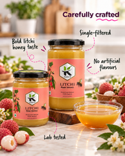 Deliciously Sweet Pure Raw Litchi Honey 1 kg – Nature's Nectar