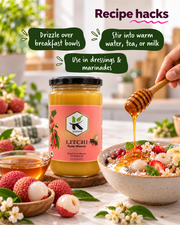 Deliciously Sweet Pure Raw Litchi Honey 1 kg – Nature's Nectar