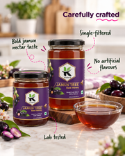 Pure Jamun Honey 1 kg | Premium Raw Indian Blackberry Honey for Wellness