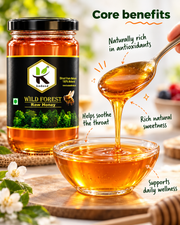 HONEY - KODAND Wild Forest Honey 1 kg | Raw Multifloral Forest Honey