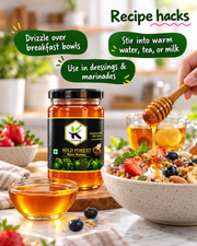 HONEY - KODAND Wild Forest Honey 1 kg | Raw Multifloral Forest Honey