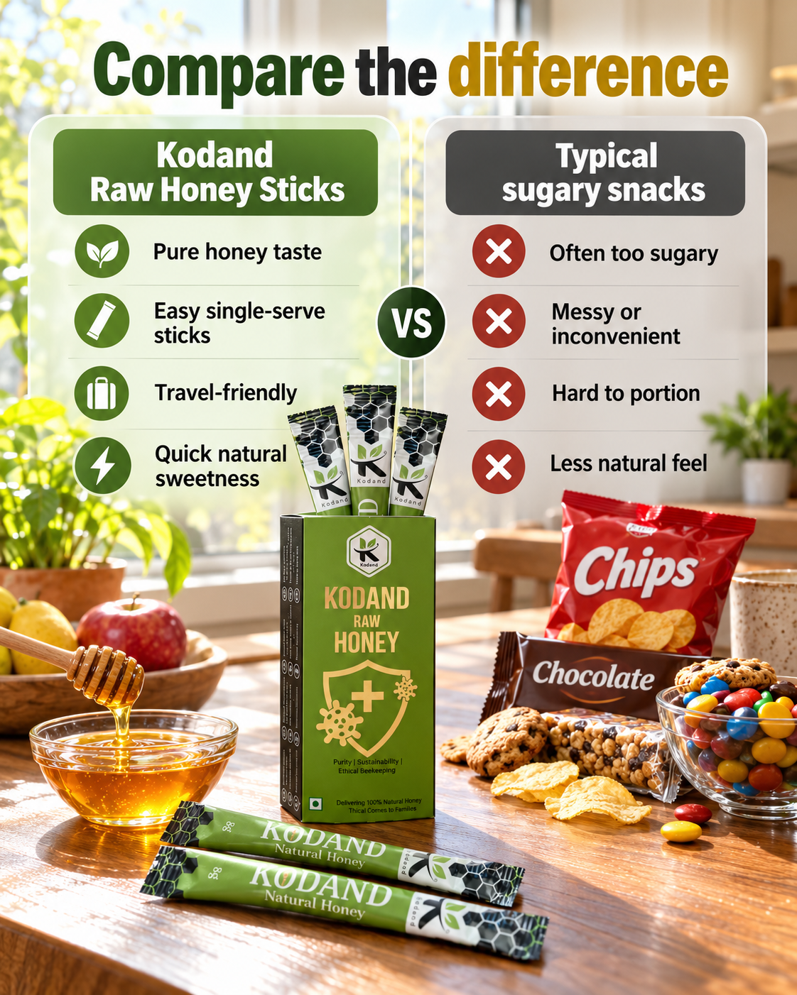 KODAND Honey Stick 120g