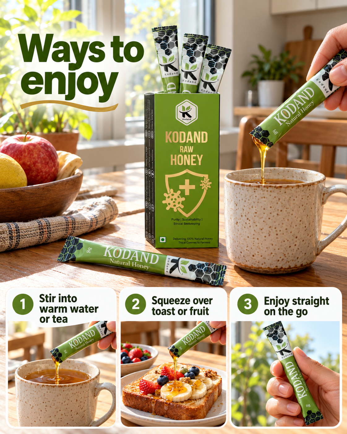 KODAND Honey Stick 120g