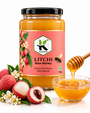 Deliciously Sweet Pure Raw Litchi Honey 1 kg – Nature's Nectar