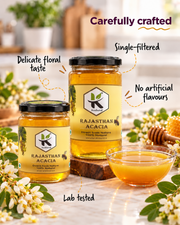 Rajasthan Acacia Honey 1 kg | Pure Raw Low Glycemic Honey