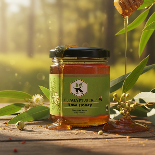 Eucalyptus Honey 1kg Jar – 100% Pure Natural Raw Honey for Respiratory Health