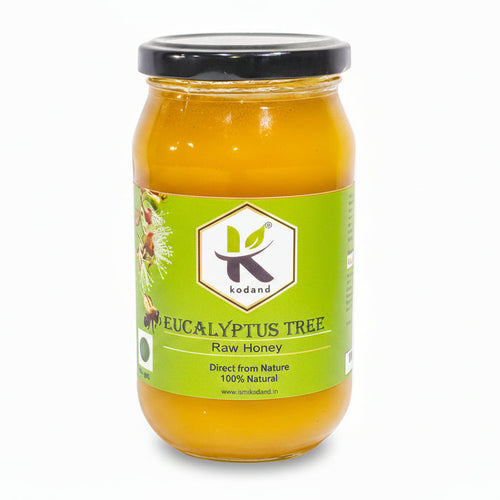 
Eucalyptus Honey 500g 100% pure raw natural honey jar strong herbal flavor