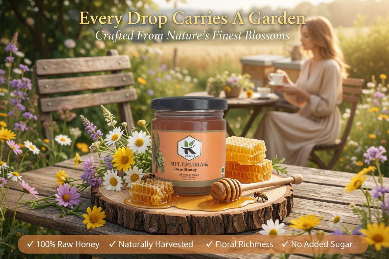Golden Multiflora Honey Jar