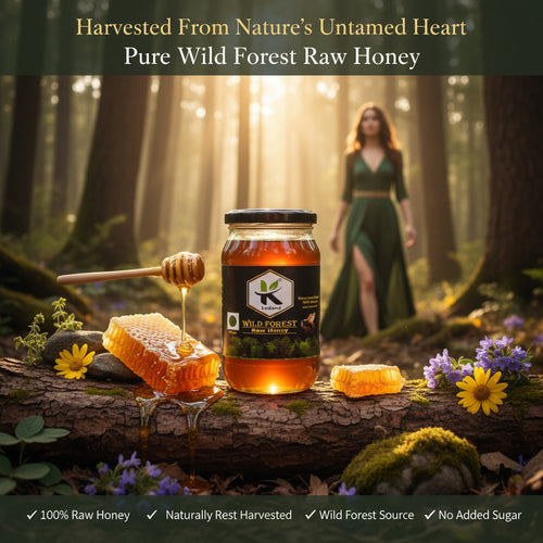 Wild Forest Honey 500g | Raw Multifloral Forest Honey - KODAND® | Pure. Natural. Ethical. All Rights Reserved.