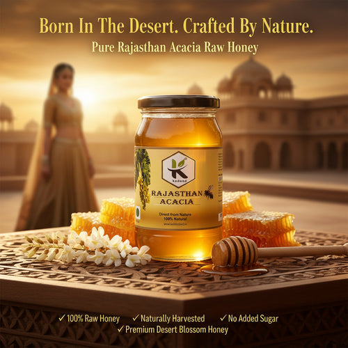 Rajasthan Acacia Honey 500g | Pure Raw Low Glycemic Honey - KODAND® | Pure. Natural. Ethical. All Rights Reserved.