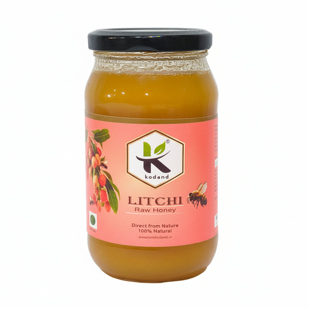 Litchi Honey 500g 100% pure raw natural honey jar sweet fruity flavor