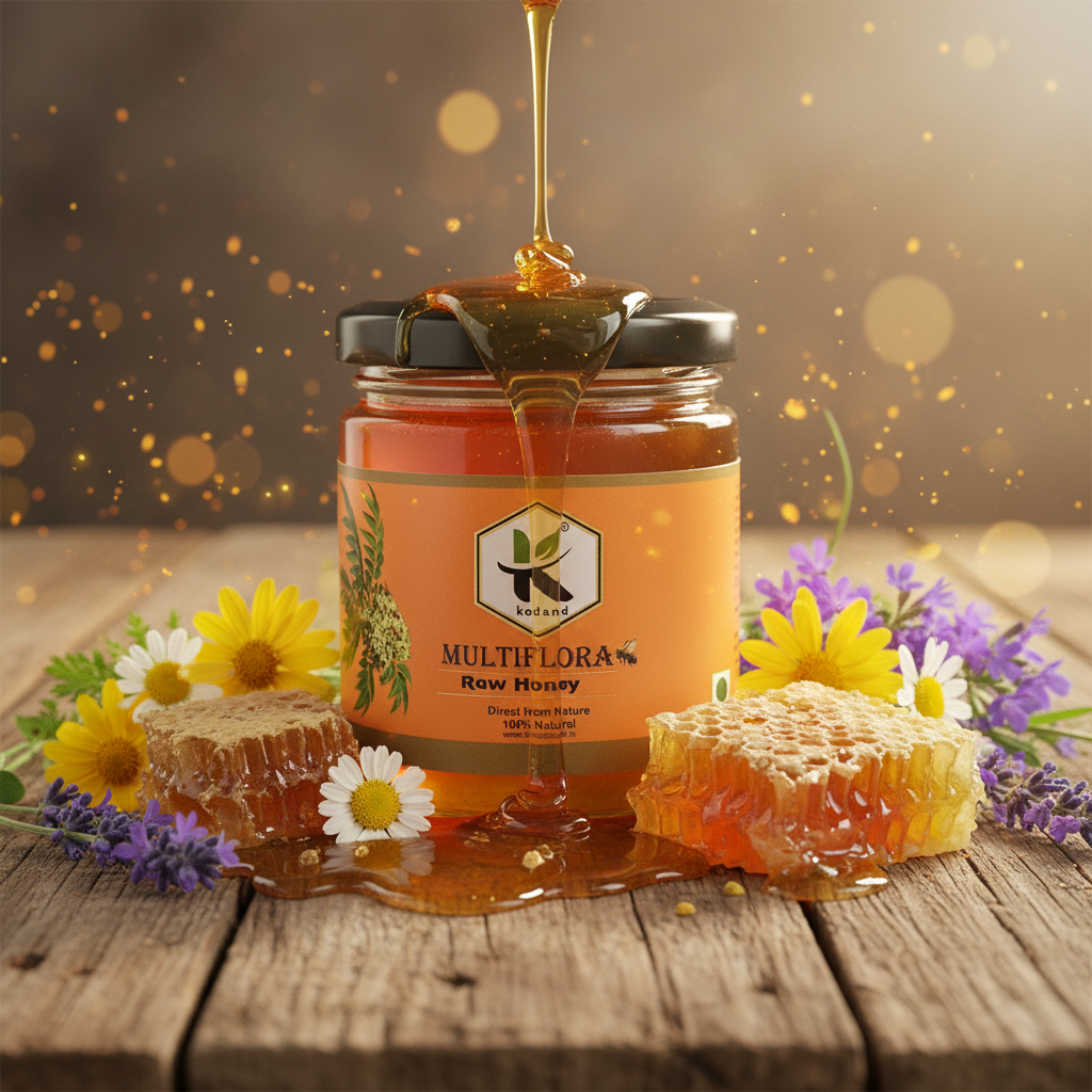 Multiflora Honey 250g Bottle – Premium Raw Honey for Daily Health and Immunity