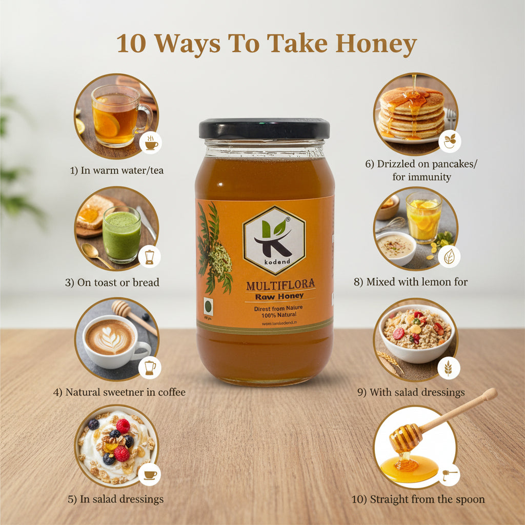 Multiflora Honey benefits immunity digestion energy natural honey daily health