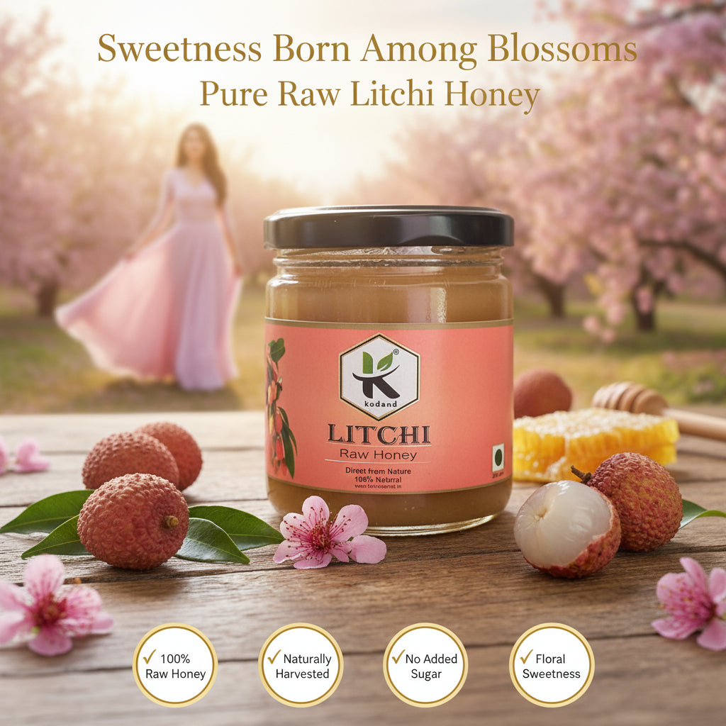 Natural Litchi Nectar Honey Bottle