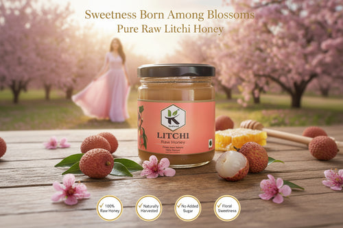 Litchi Honey 250g | Pure Raw Honey - KODAND® | Pure. Natural. Ethical. All Rights Reserved.