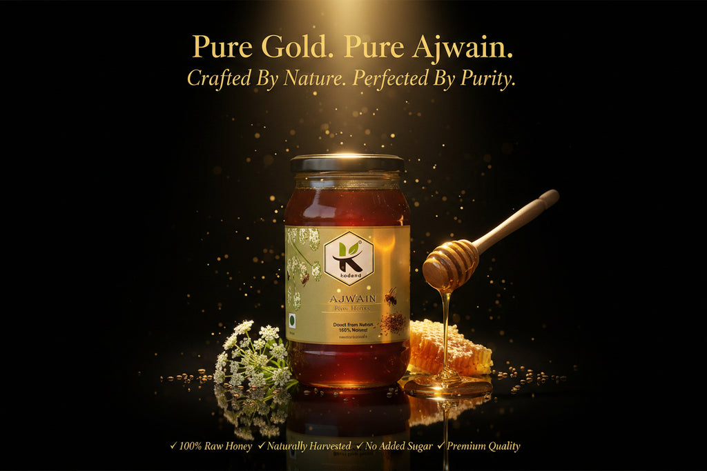 Organic Ajwain Honey Bottle