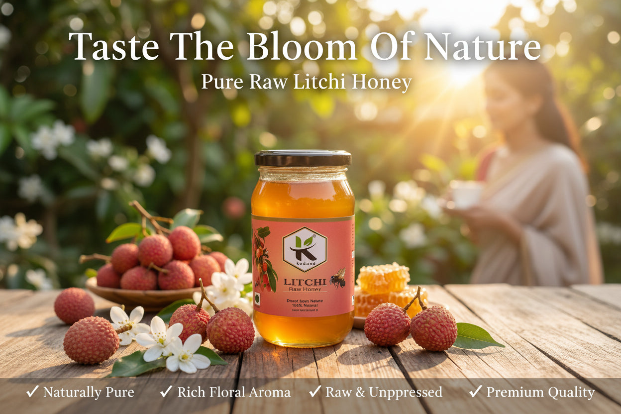 Pure Litchi Honey Glass Jar