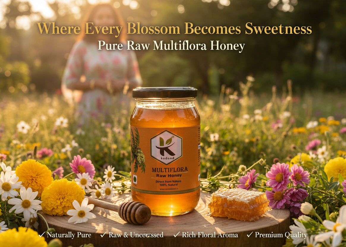 Pure Multiflora Honey Glass Jar