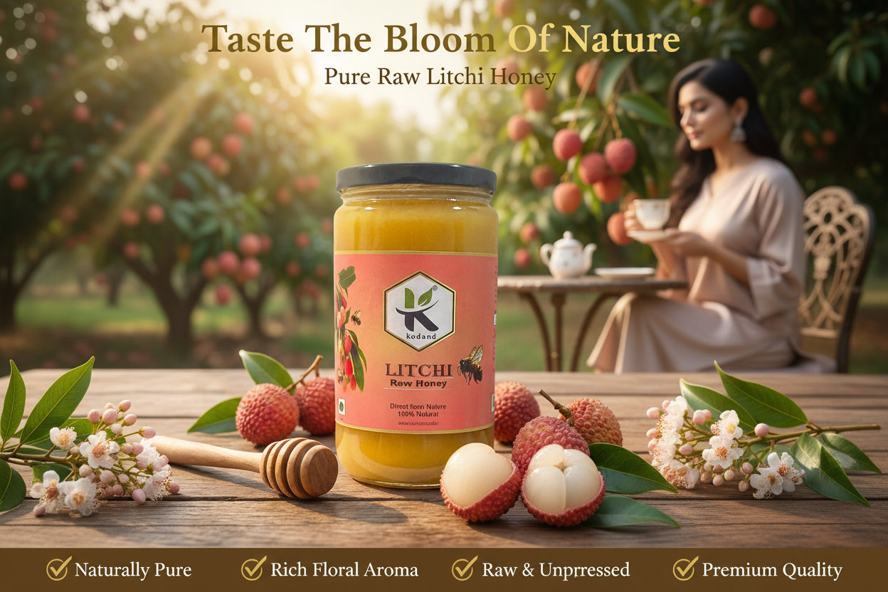 Raw Litchi Honey Bottle