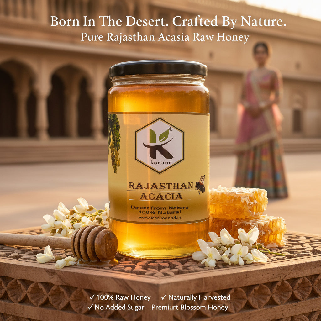 Raw Rajasthan Acacia Honey Bottle