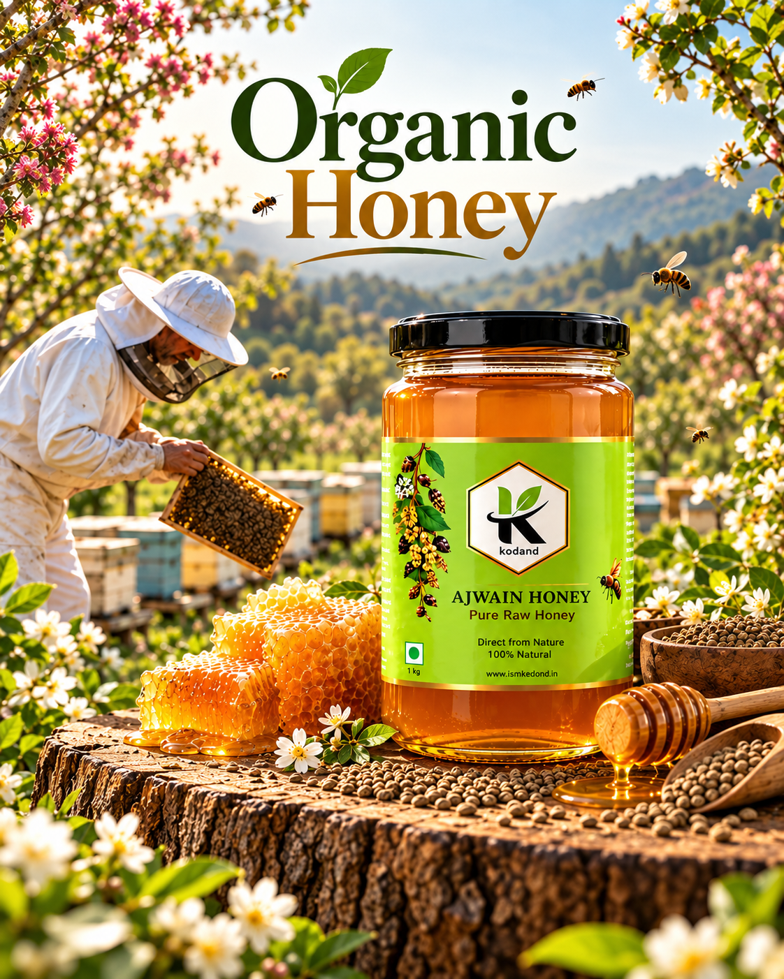Pure Raw Ajwain Honey 1 kg – Elevate Your Health and Taste