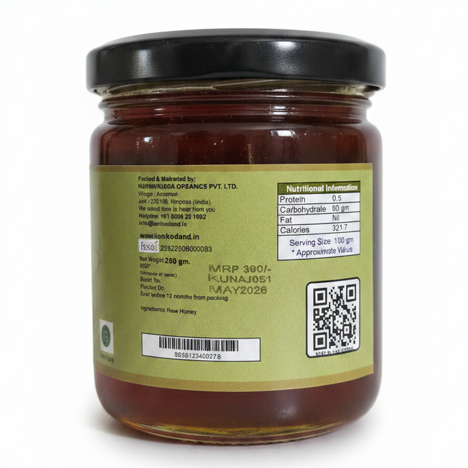 Ajwain Honey 250g | Pure Raw Carom Honey | KODAND