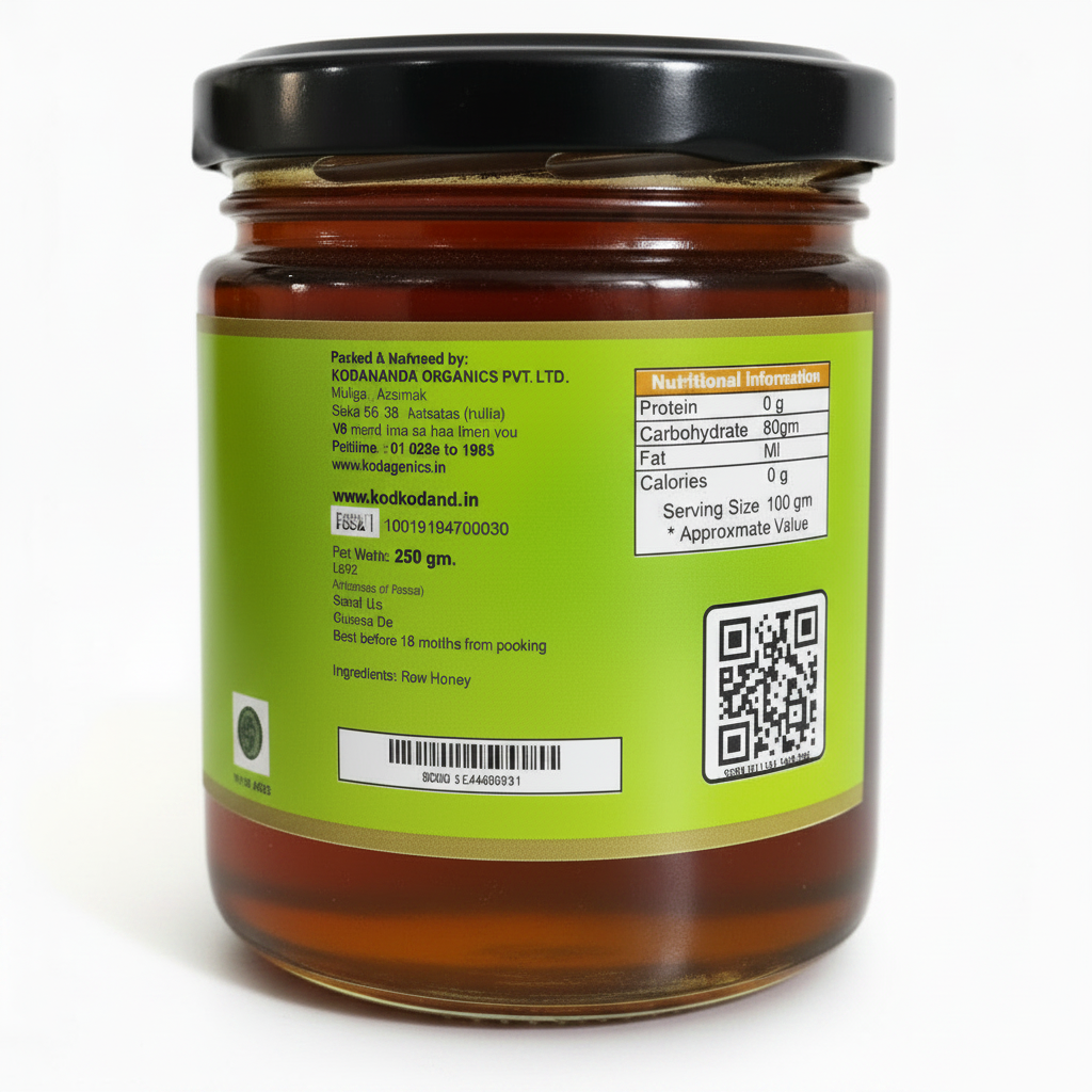 Eucalyptus Honey 250g | Natural Honey for Cold & Cough Relief | Kodand