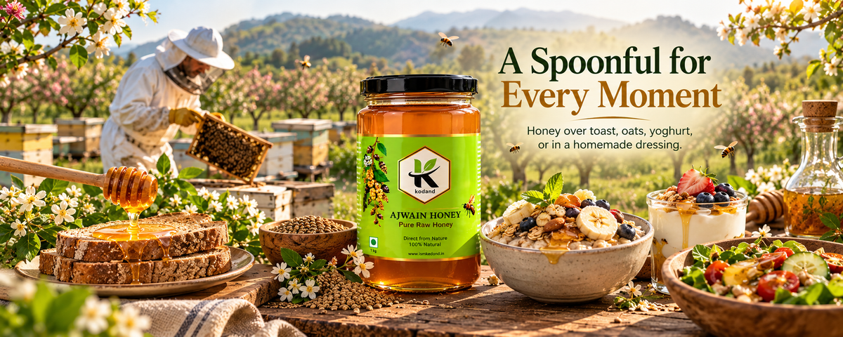 Pure Raw Ajwain Honey 1 kg – Elevate Your Health and Taste