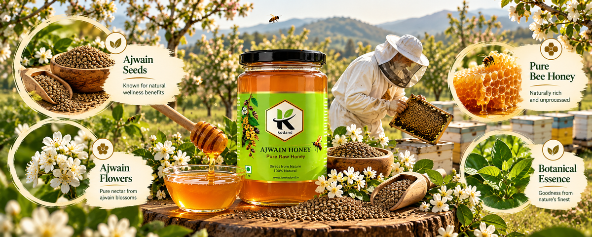 Pure Raw Ajwain Honey 1 kg – Elevate Your Health and Taste